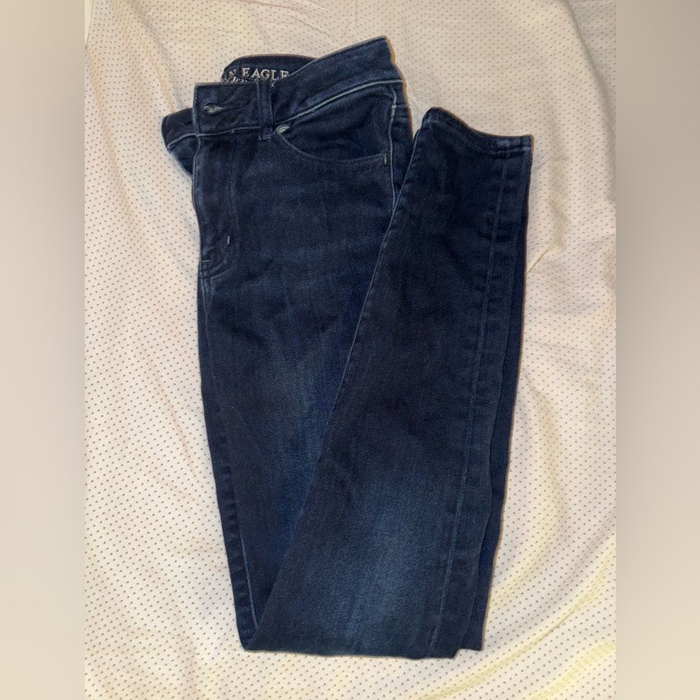American Eagle Outfitters Dark Blue Skinny Jeans